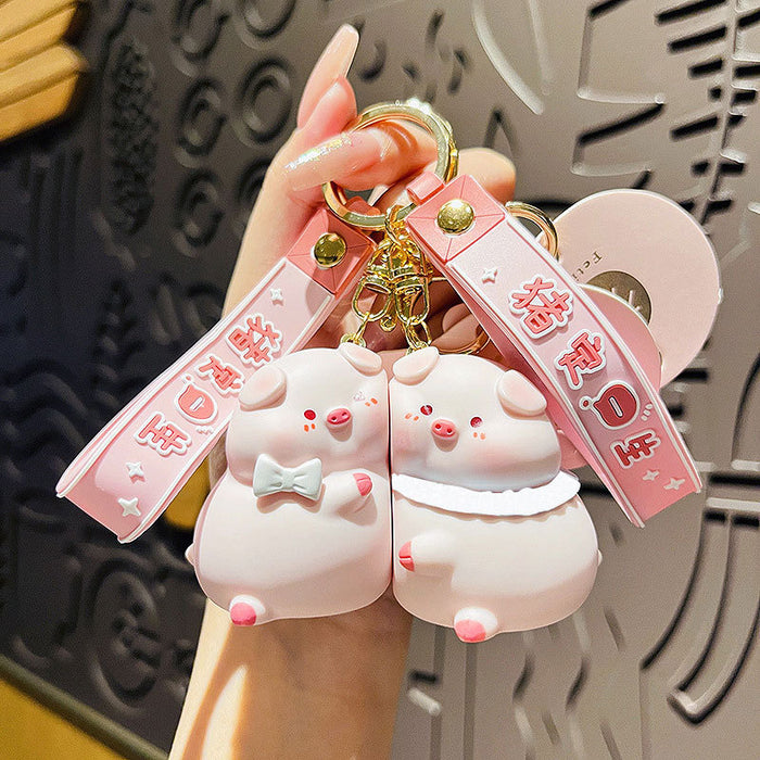 Wholesale Keychain couple, backpack pendant, creative magnetic attraction