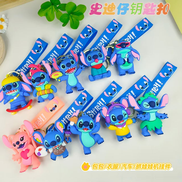 Wholesale Creative cartoon doll keychain cute PVC keychain backpack pendant