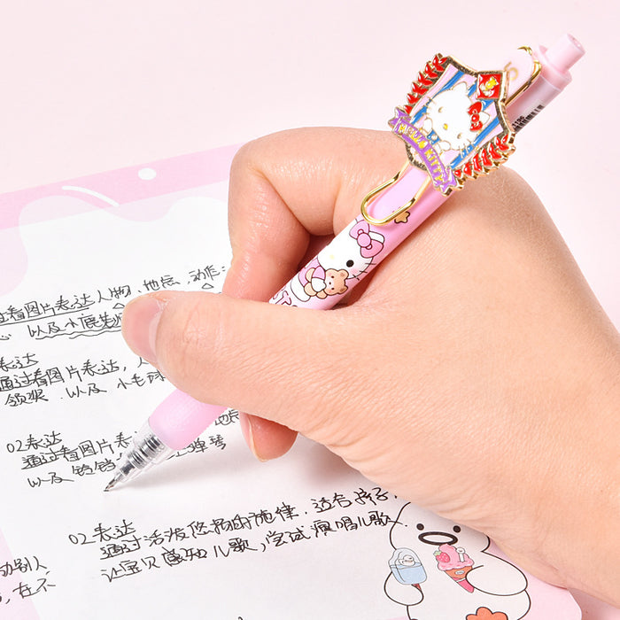 Wholesale Random Retractable Gel Pen Quick-Drying Black 0. 5mm Carbon Ink Pen for Fast-Drying Writing