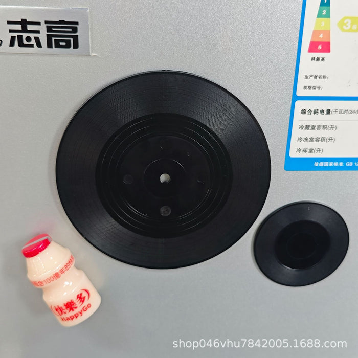 Wholesale New vinyl record refrigerator sticker DIY personalized celebrity refrigerator sticker keychain mini record coaster