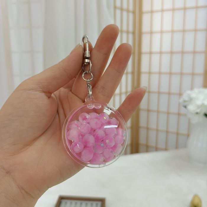 Wholesale Cartoon Quicksand Swim Ring Keychain