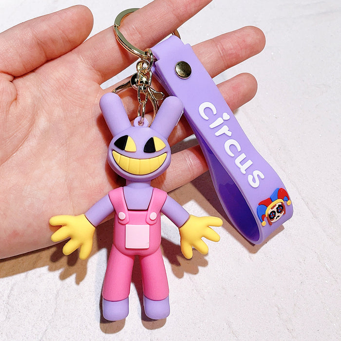 Wholesale Silicone Cartoon Doll Keychain JDC-KC-QiChao066