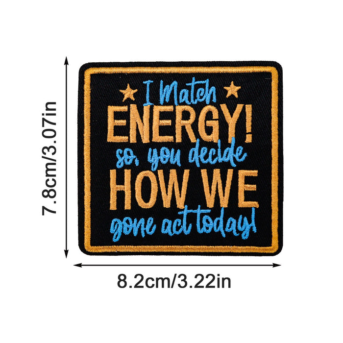 Wholesale inspirational English letter embroidery cloth DIY Patches