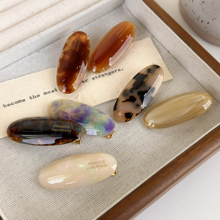 Wholesale  Oval small size hairpin women's retro forehead broken hair bangs duckbill clip