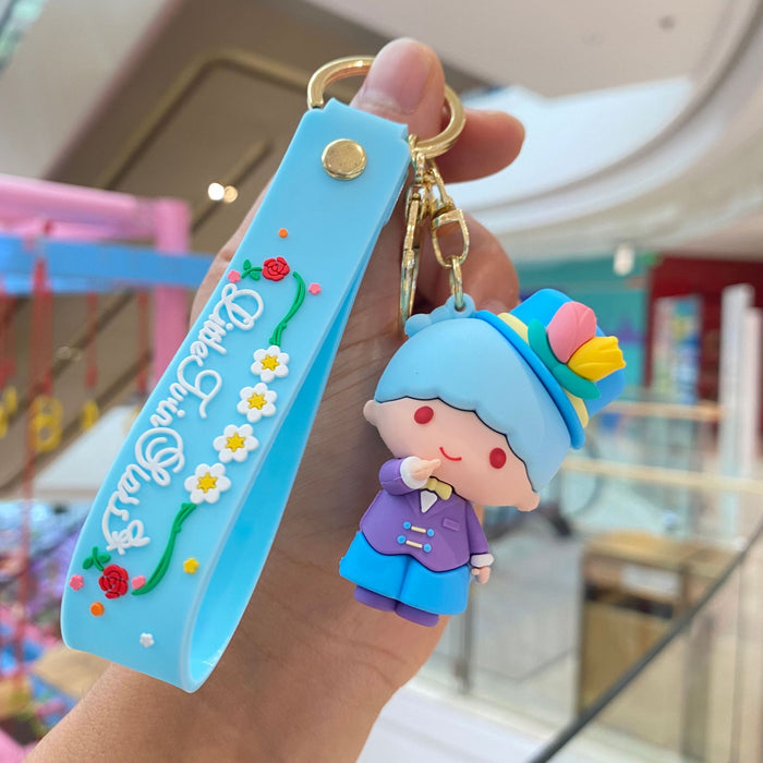 Wholesale Cartoon Silicone Anime Keychain JDC-KC-PengYu045