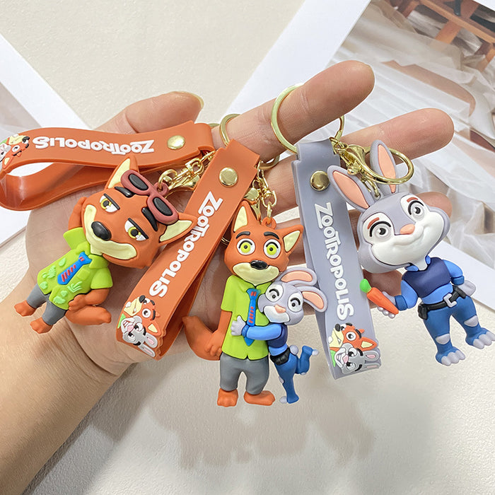Wholesale Cartoon Keychain  Rabbit Fox Sloth Keychain