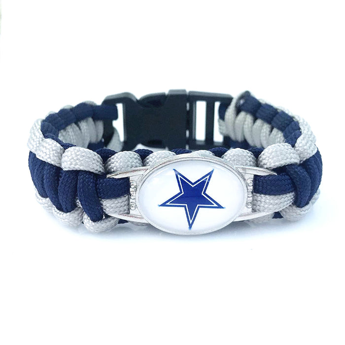 Wholesale Football  Alloy Buckle Woven Bracelet