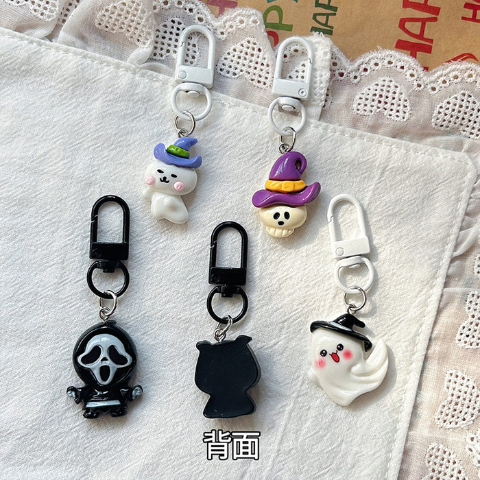Wholesale Halloween Ghost Skeleton Keychain Cute Gift for Students MOQ≥2