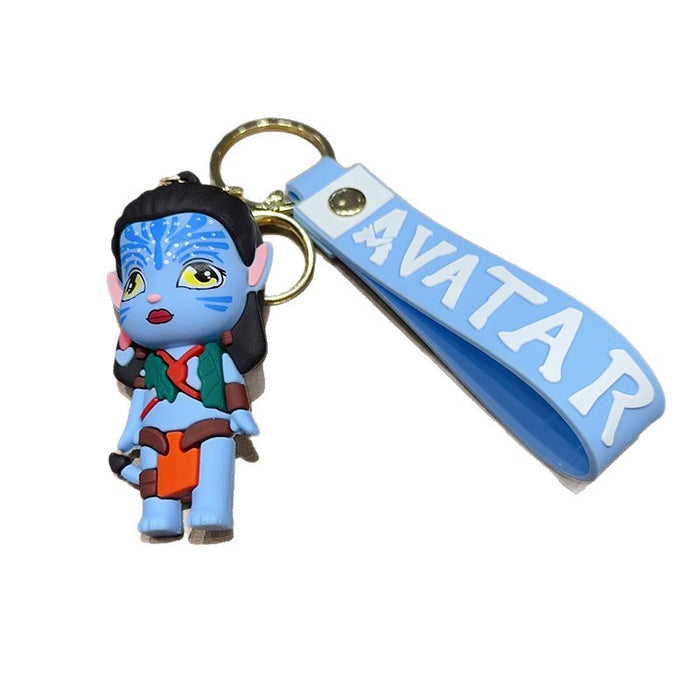 Wholesale Cartoon Keychain Doll Bag Couple Pendant Car Key Ring