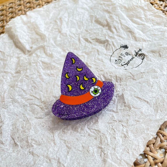 Wholesale Halloween Original  Pumpkin Acrylic Grab Clip Magic Cap Carson Hair Accessories Bat Back Head Cross-border Hair Accessories for Women