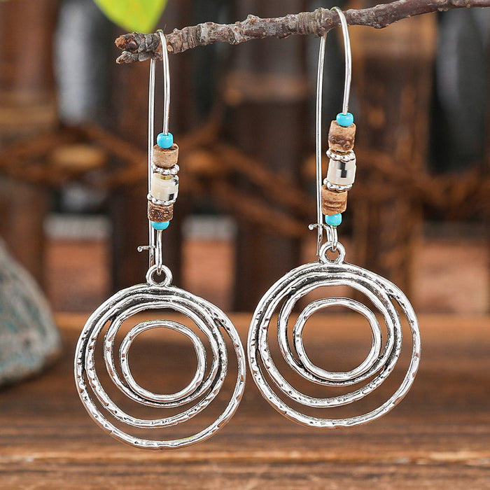 Wholesale Bohemian Vintage Drop Alloy Earrings Women' s Fashion Jewelry Accessory MOQ≥2