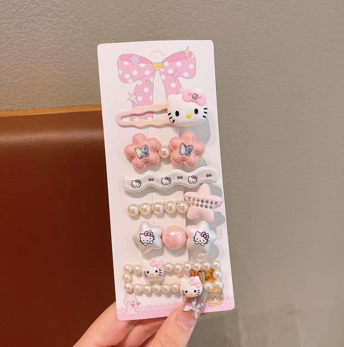 Wholesale Children' s Pink Cat Sweet Cartoon Hair Clips