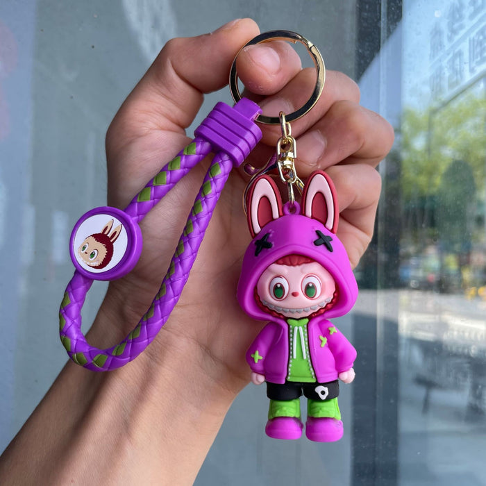 Wholesale Keychain cartoon 3D figurine backpack pendant car keychain