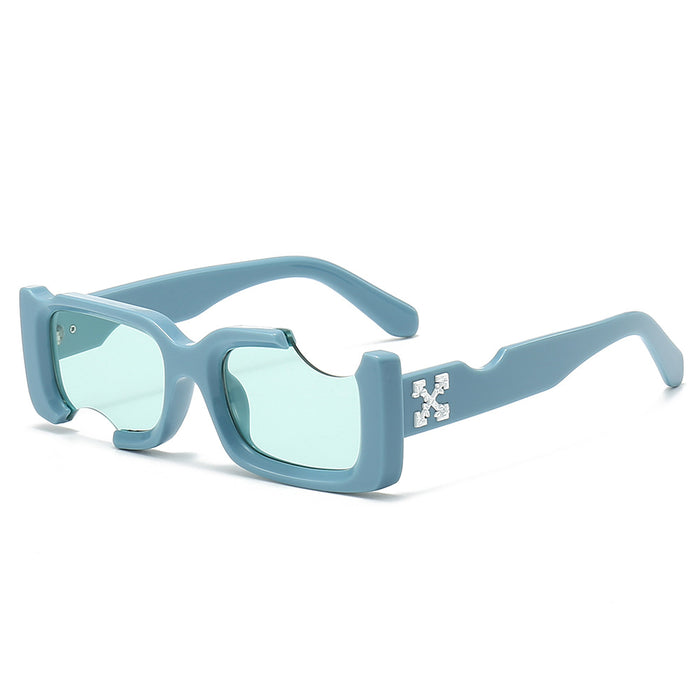 Wholesale sunglasses  box gap sunglasses colorful jelly color men's and women's sunglasses