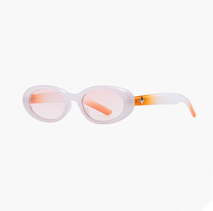 Wholesale Sunglasses, men's and women's new sunglasses, retro round face, small frame, cat eye polarized mirror