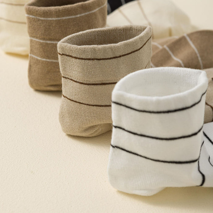 Wholesale Socks simple striped breathable cotton short socks