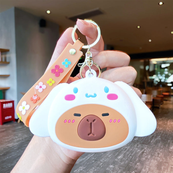 Wholesale Creative cross-dressing Sanrio coin purse keychain cute girl backpack pendant accessories small gifts