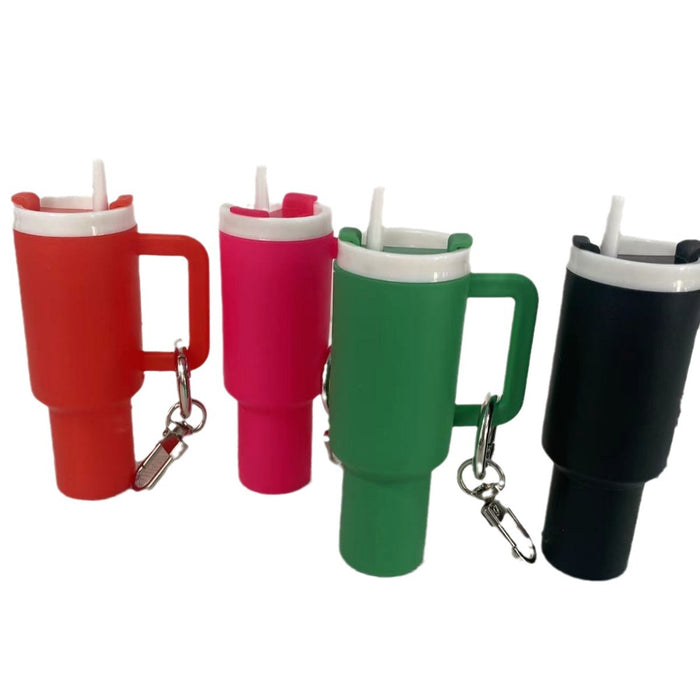 Wholesale Soft Plastic Cup for Lipstick Backpack Pendant Keychain JDC-KC-HanYi001