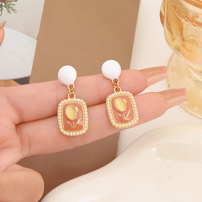 Wholesale Earrings Pearl Retro Earrings Exquisite Earrings