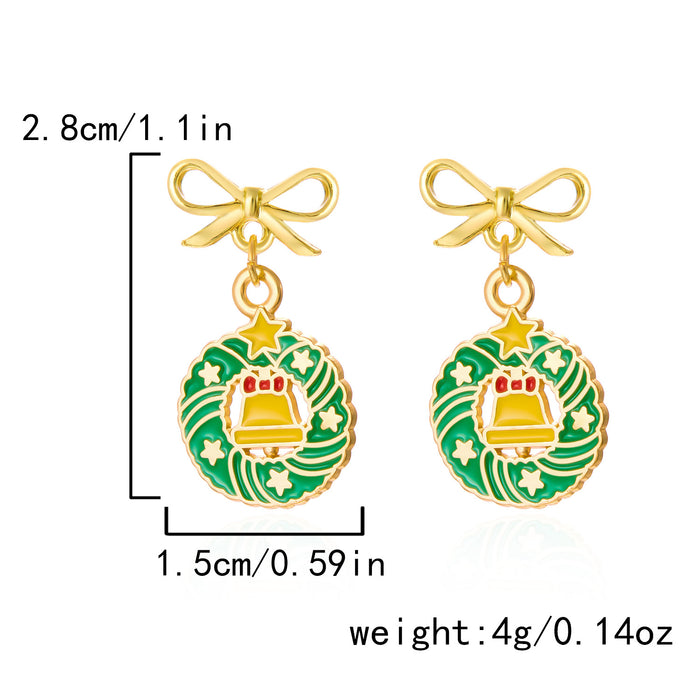 Wholesale  Christmas earrings  Christmas tree earrings