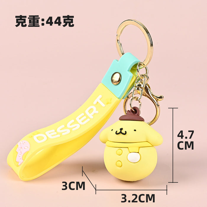 Wholesale Cartoon Cute PVC Soft Keychain Pendant Fashion Accessory Gift MOQ≥10