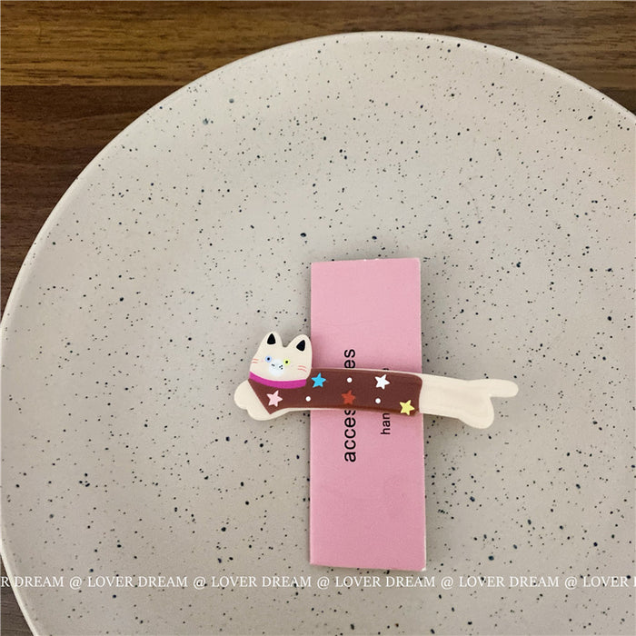 Wholesale Plaid seamless clip hair clip makeup clip bangs clip hair accessory