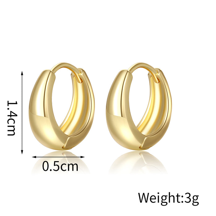Wholesale Round Multi-Piece Earrings Versatile Simple  Accessories