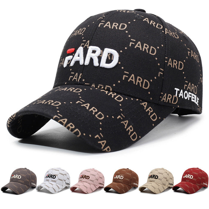 Wholesale Baseball cap, embroidered duck tongue cap, fashionable and casual versatile hat, outdoor sports sun shading and sun protection hat