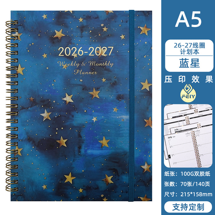 Wholesale Blooming Flowers A5 Coil Notebook Stylish Gift for Planners and Journaling