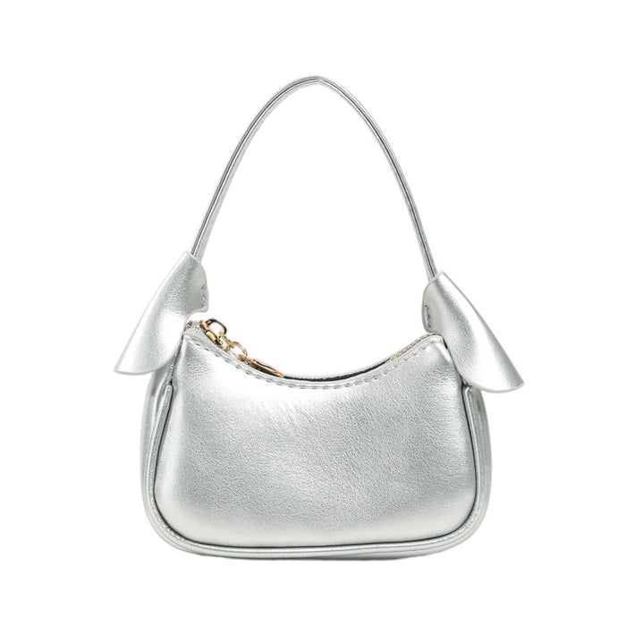 Wholesale Korean Style Solid Color PU Children' s Handbag with Heart Zipper Pull Cute Casual Accessory