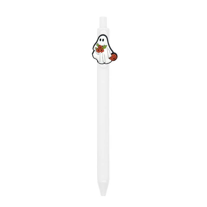 Wholesale  Ghost Polka Dot PVC Soft Gel Retractable Ballpoint Pen MOQ≥10