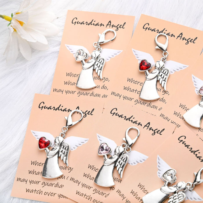Wholesale Cute Diamond Angel Girl Keychain