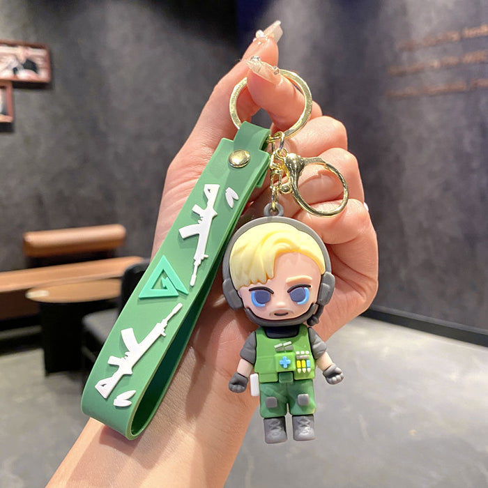 Wholesale Doll Figurine Student Bag Charm Keychain