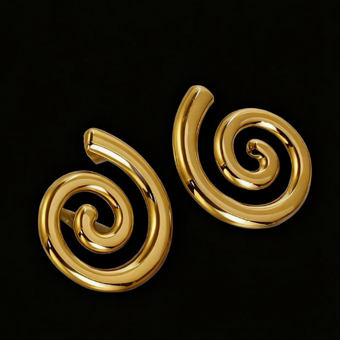 Wholesale High-end  sophisticated titanium steel conch earrings