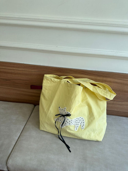 Wholesale Printed drawstring shoulder bag, large capacity handheld canvas, simple and fashionable