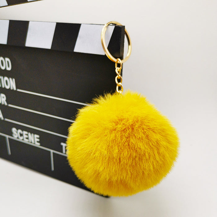 Wholesale Imitation otter rabbit fur ball hanging accessories, bags, plush keychains, pendants, accessories, gifts