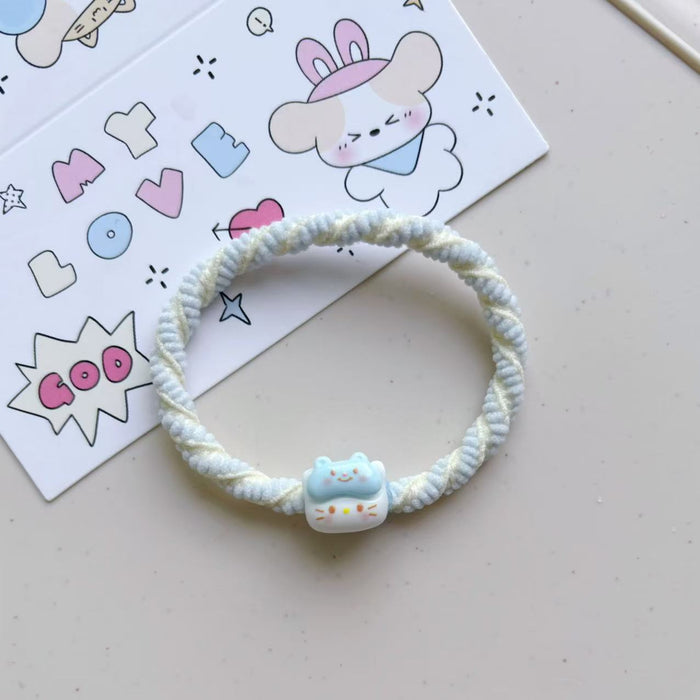 Wholesale Rubber Band Resin Headline Katie Hair Ring Couple Hair Accessories