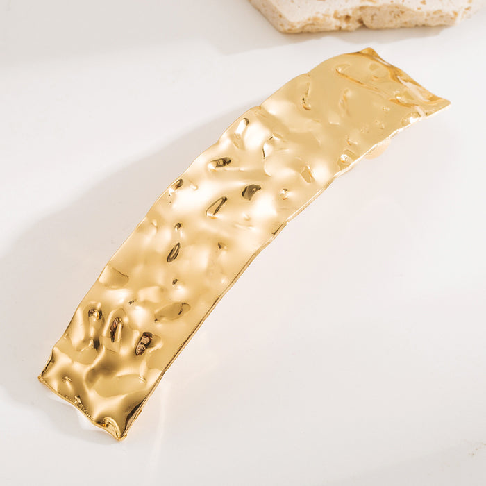 Wholesale geometric smooth metal spring clip all-match temperament hair clip