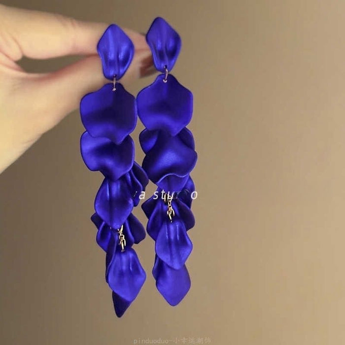 Wholesale Holiday style sunflower earrings exaggerated women' s seaside travel photo earrings