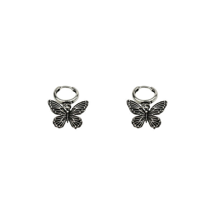 Wholesale 2pcs Retro Long Butterfly Simple Statemente Earrings