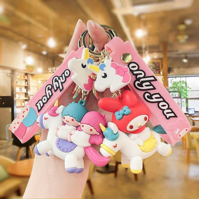 Wholesale Silicone Cartoon Doll Keychain JDC-KC-MingT156