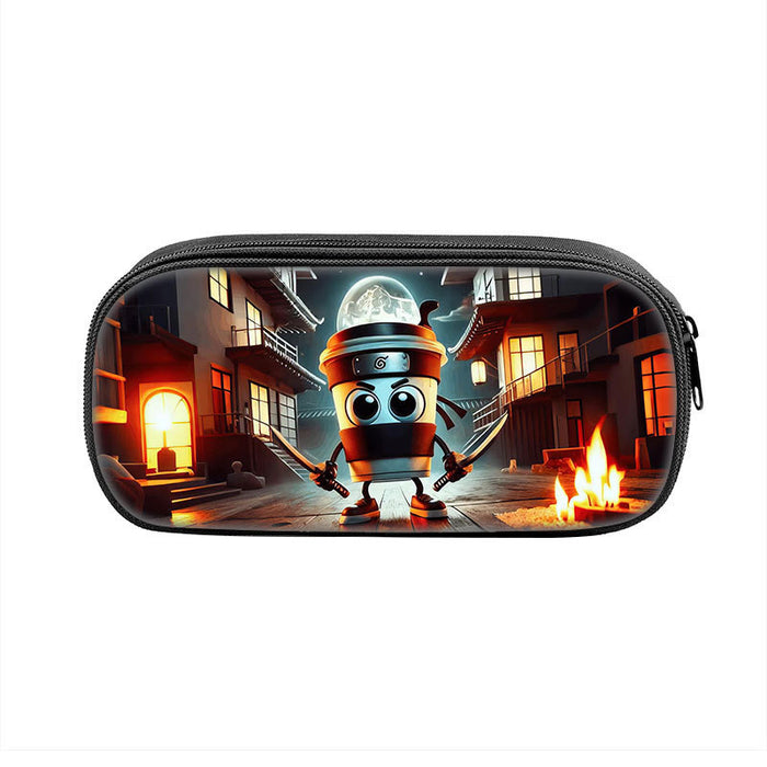 Wholesale  Printed Pencil Bag Brain Shark Student Stationery Bag