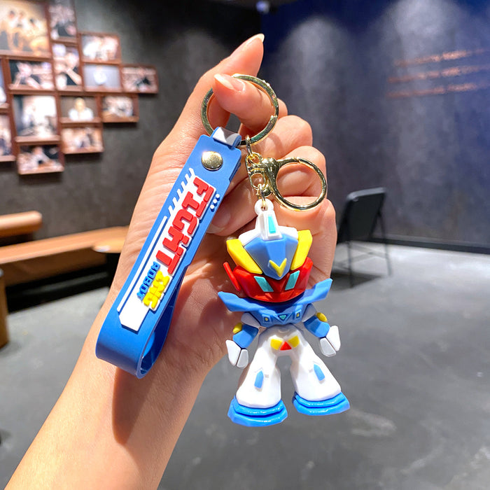 Wholesale Cartoon Robot Keychain Trendy Car Key Accessory Bag Charm MOQ≥2