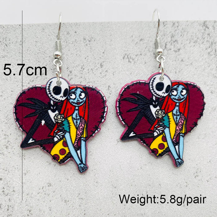 Wholesale  Horror Movie Earrings Figure Acrylic Earrings