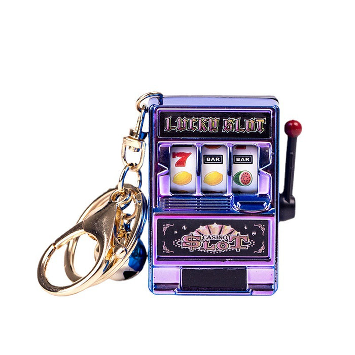 Wholesale Creative Tiger Fruit Machine Pendant Lucky Drawing Keychain Fun Toy Keychain Office Cultural