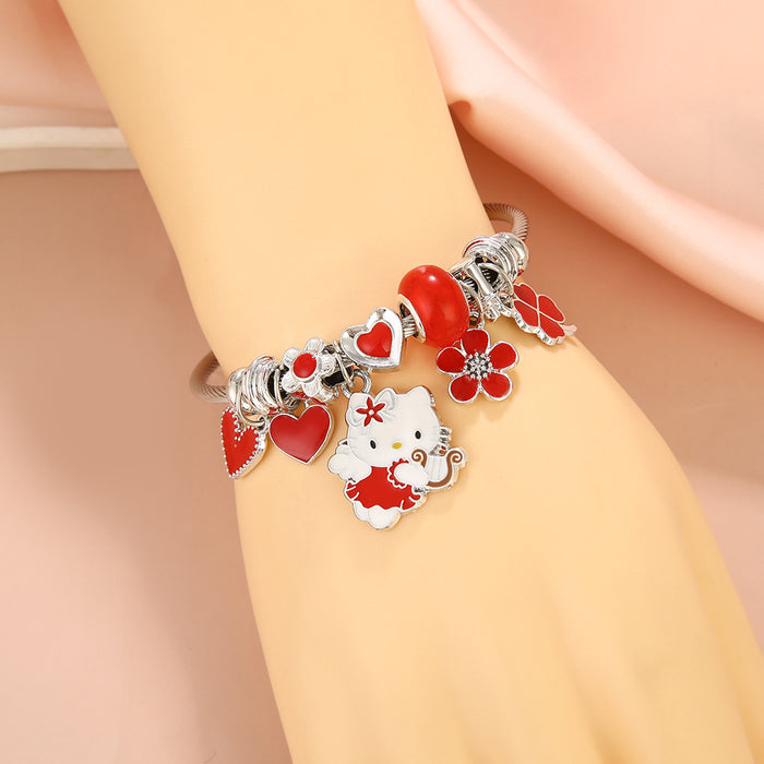 Wholesale Students'  Cartoon Stainless Steel Bracelet