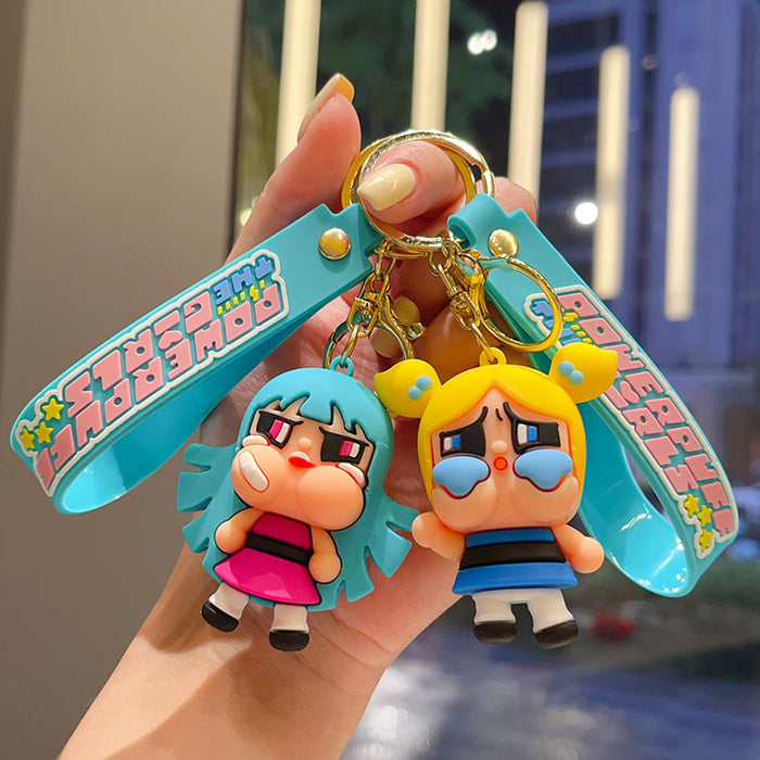 Wholesale Girls Keychain Crying Baby Pendant Bag Car Key Chain Doll Machine Gift Manufacturer