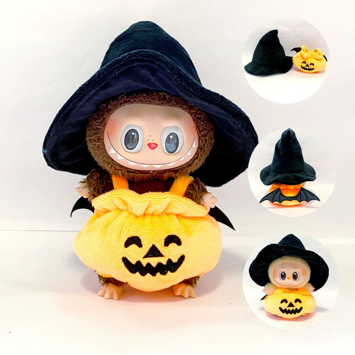 Wholesale  Pumpkin Suit Witch Black Hat Baby Clothes Cross-Dressing