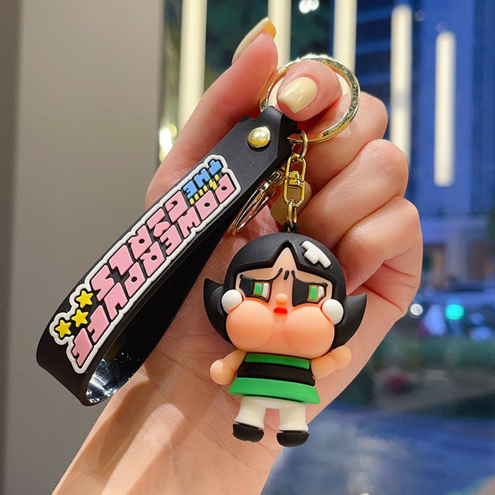 Wholesale Girls Keychain Crying Baby Pendant Bag Car Key Chain Doll Machine Gift Manufacturer