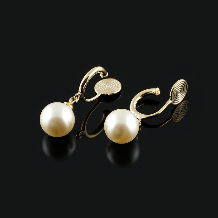 Wholesale Pearl Ear Buckle Earrings Earrings Pendants Temperament Earrings Earrings Earrings Earrings Clips No Earholes